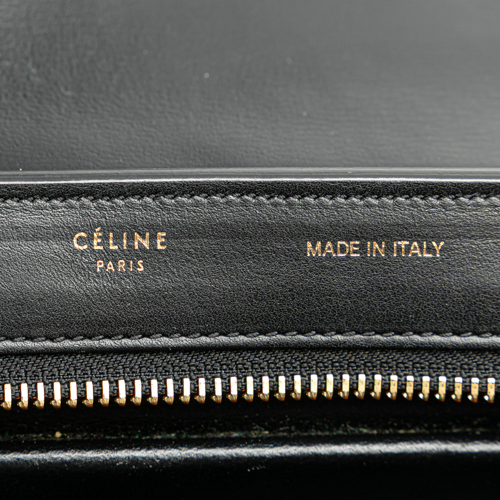 Pre-Loved Celine Medium Tricolor Leather Trapeze Satchel - Picture 5 of 12